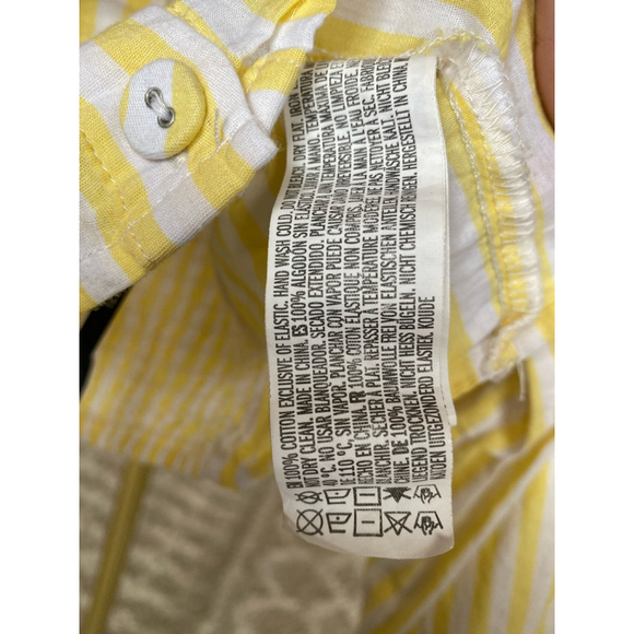 Forever 21 Gingham Crop Top Puff Sleeve Cottagecore Smocked Cotton Vaca Summer L - Picture 2 of 6